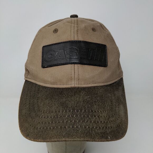 Case International Harvester Slideback Hat Brown Adjustable Patch Logo - Picture 3 of 13